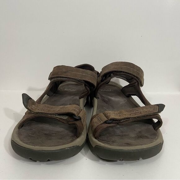 Teva Brown Leather Velcro Strap Outdoor Athletic Sandals main image 7